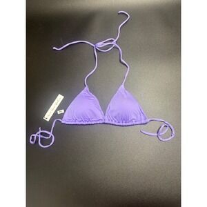 Purple Triangle Bikini Top